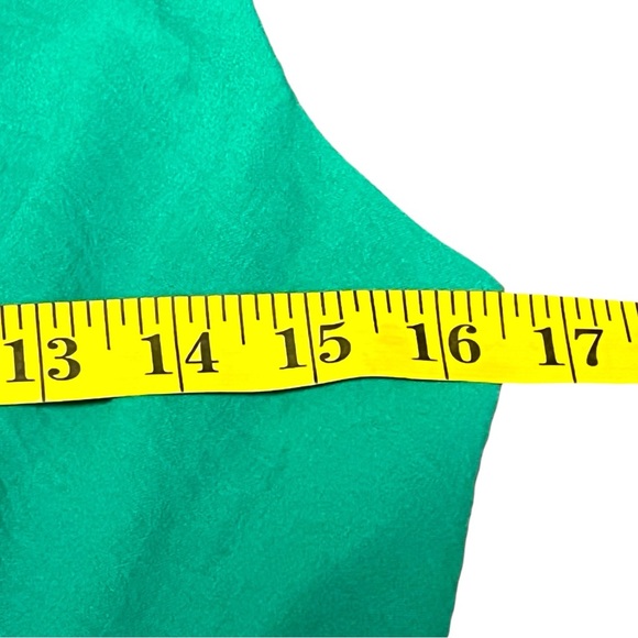 DKNY Women's Sleeveless Surplice Tie Fit & Flare Midi Dress Size 8 Apple Green - Picture 10 of 12